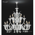 Elegance White Glass Chandelier Pendant Light (81086-12+6)